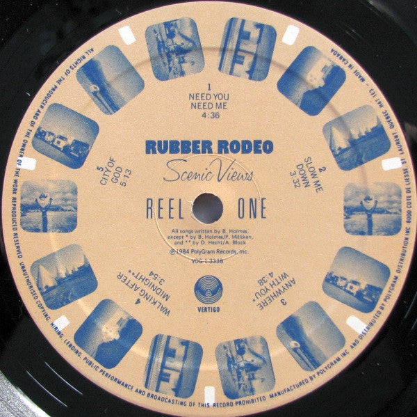 Rubber Rodeo : Scenic Views (LP, Album)