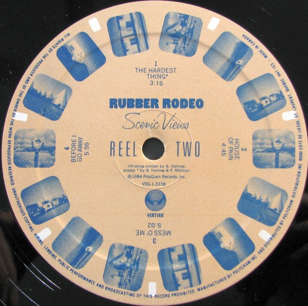 Rubber Rodeo : Scenic Views (LP, Album)