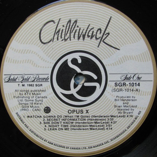Chilliwack : Opus X (LP, Album)