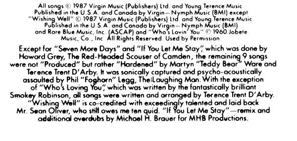 Terence Trent D'Arby : Introducing The Hardline According To Terence Trent D'Arby (CD, Album)