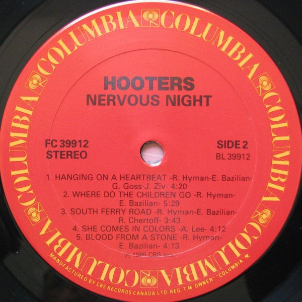 Hooters* : Nervous Night (LP, Album)