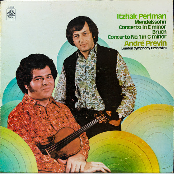Itzhak Perlman, Felix Mendelssohn-Bartholdy / Max Bruch, André Previn, London Symphony Orchestra : Concerto In E Minor / Concerto No. 1 In G Minor (LP, RP)