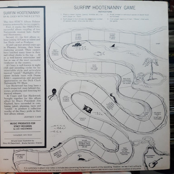 Al Casey (2) : Surfin' Hootenanny (LP, Mono, Mon)