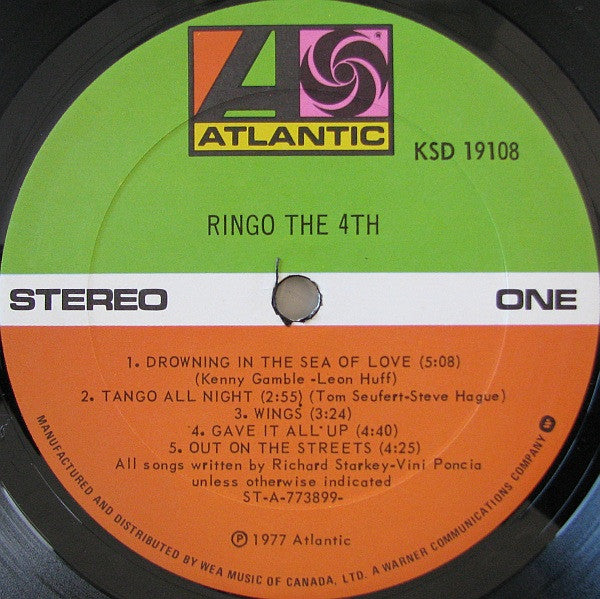 Ringo Starr : Ringo The 4th (LP, Album)
