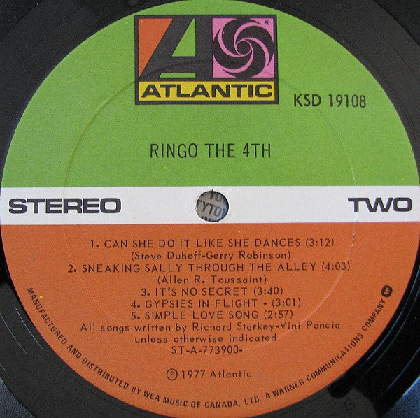 Ringo Starr : Ringo The 4th (LP, Album)