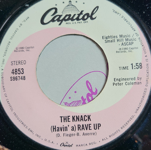 The Knack (3) : Can't Put A Price On Love (7", Single)