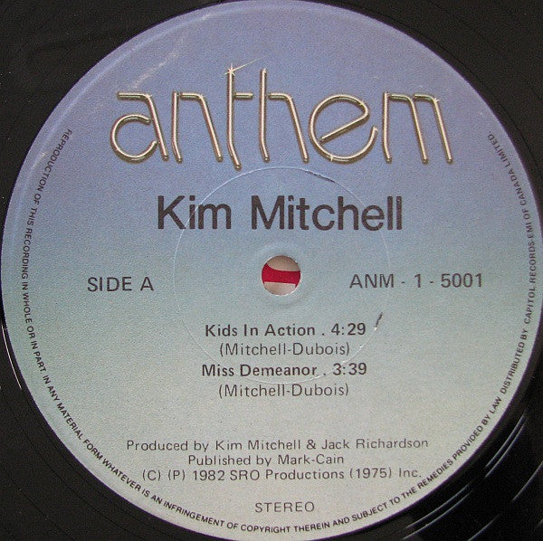 Kim Mitchell : Kim Mitchell (LP, MiniAlbum, TLC)