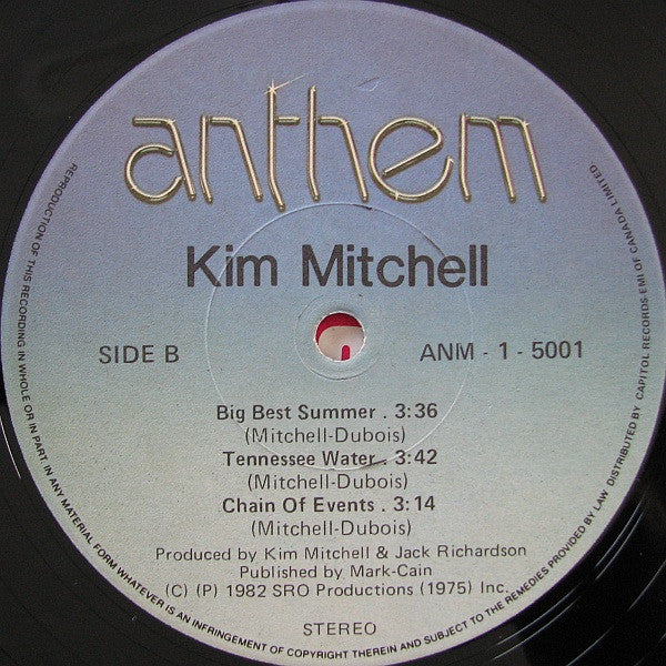 Kim Mitchell : Kim Mitchell (LP, MiniAlbum, TLC)