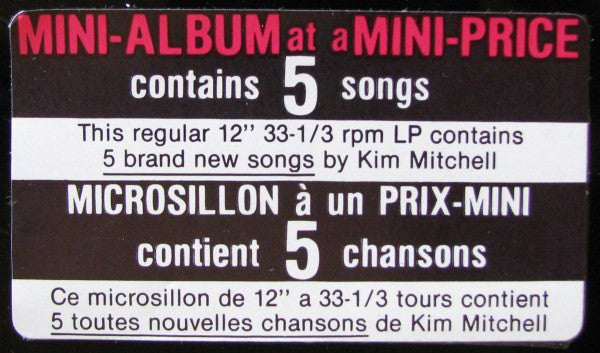 Kim Mitchell : Kim Mitchell (LP, MiniAlbum, TLC)