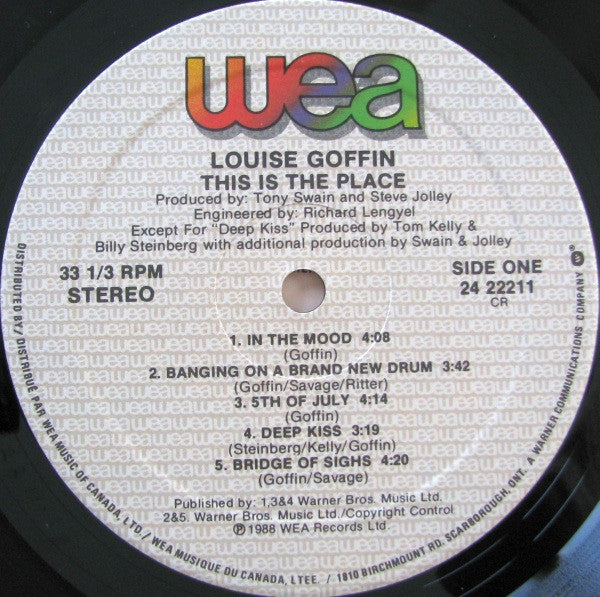 Louise Goffin : This Is The Place (LP, Album)