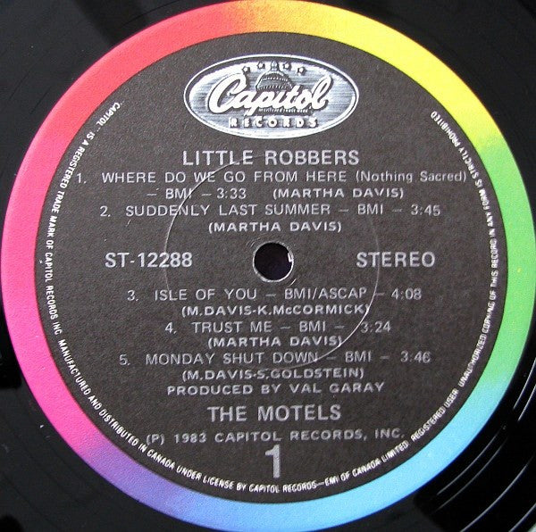 The Motels : Little Robbers (LP, Album)