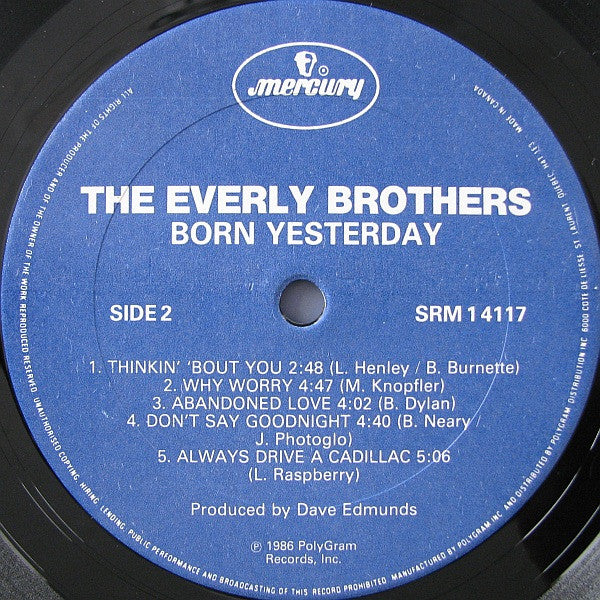 Everly Brothers : Born Yesterday (LP, Album)