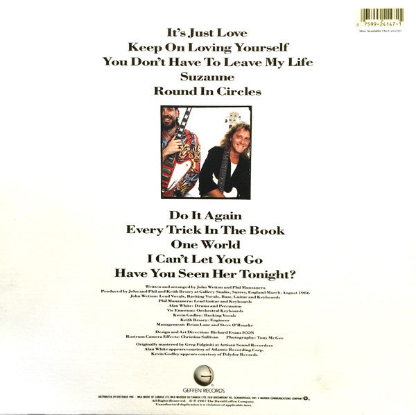 John Wetton / Phil Manzanera : Wetton / Manzanera (LP, Album)
