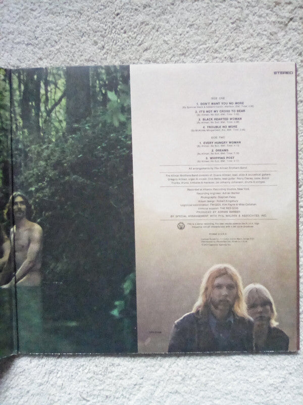 The Allman Brothers Band : The Allman Brothers Band (LP, Album, RE, 53,)
