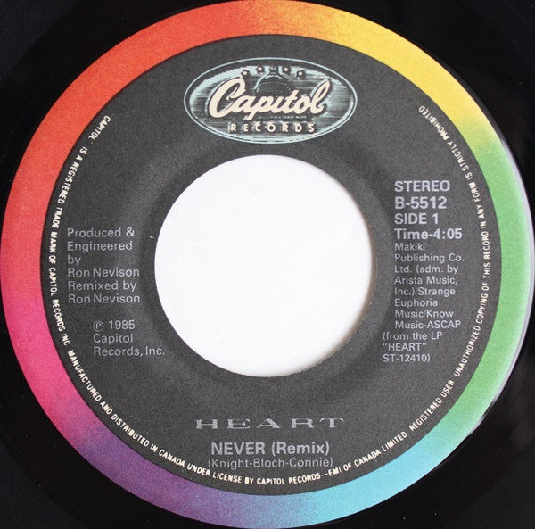 Heart : Never (7", Single)