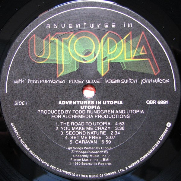 Utopia (5) : Adventures In Utopia (LP, Album, Cus)