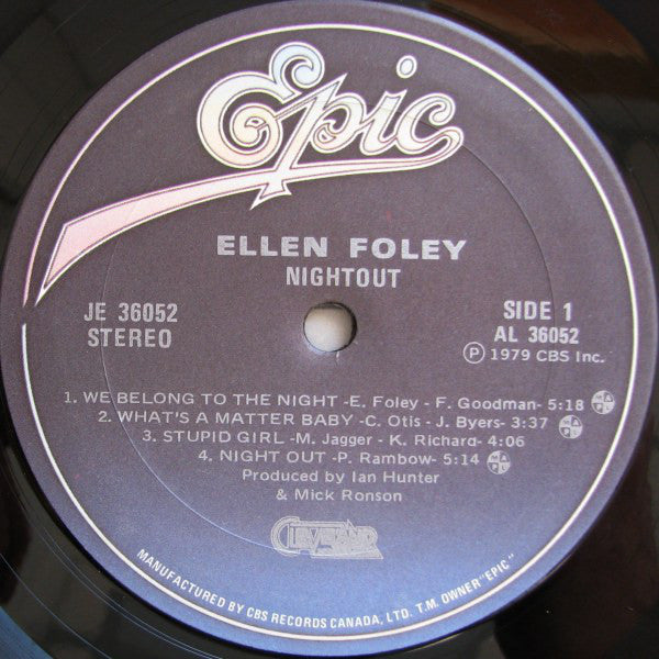 Ellen Foley : Nightout (LP, Album)