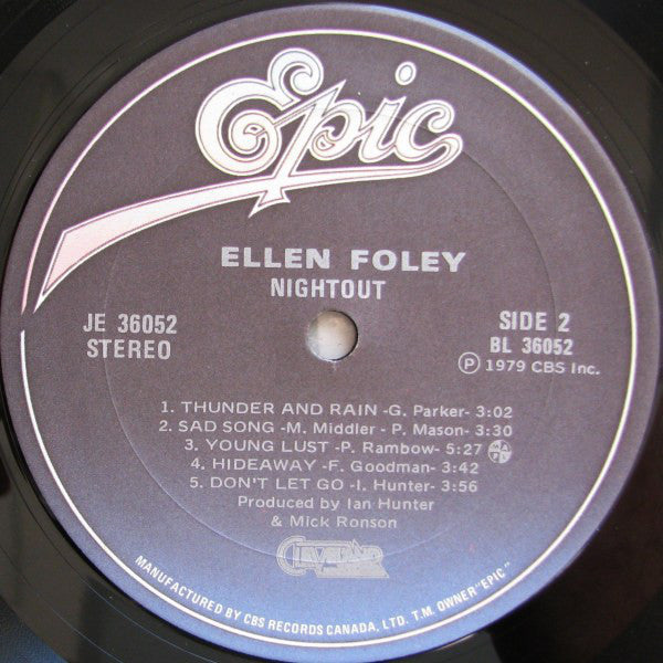 Ellen Foley : Nightout (LP, Album)