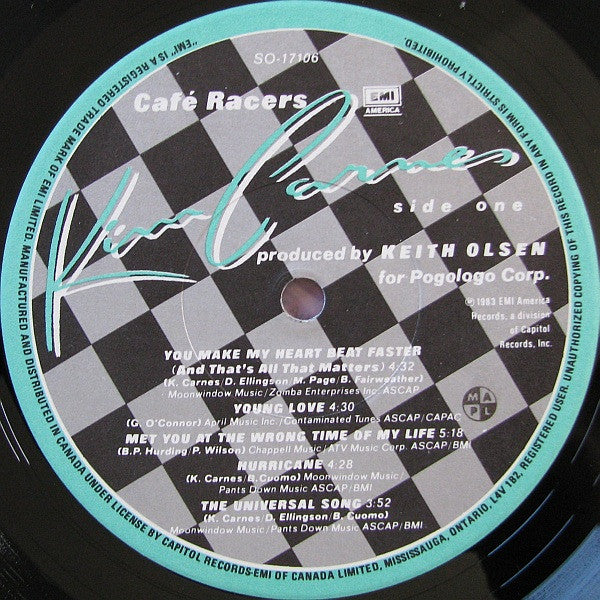 Kim Carnes : Café Racers (LP, Album)