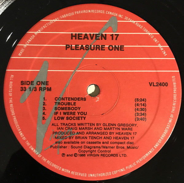 Heaven 17 : Pleasure One (LP)