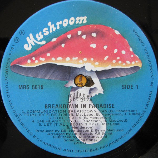 Chilliwack : Breakdown In Paradise (LP, Album)