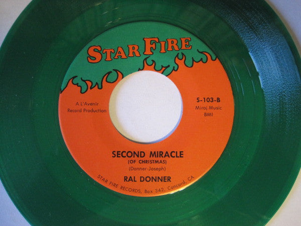 Ral Donner : (Things That Make Up) Christmas Day / Second Miracle (Of Christmas) (7", Tra)