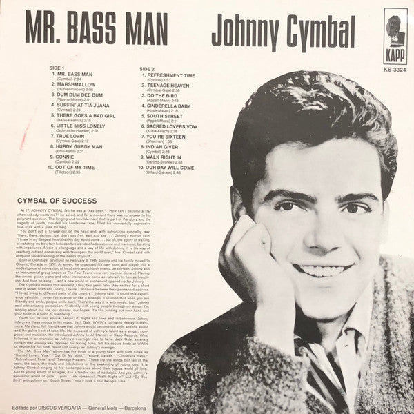 Johnny Cymbal : Mr. Bass Man (LP, Comp)