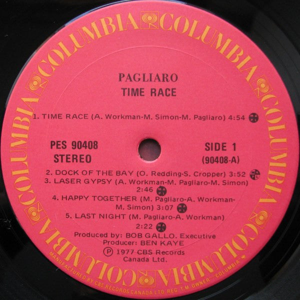 Pagliaro* : Time Race (LP, Album)