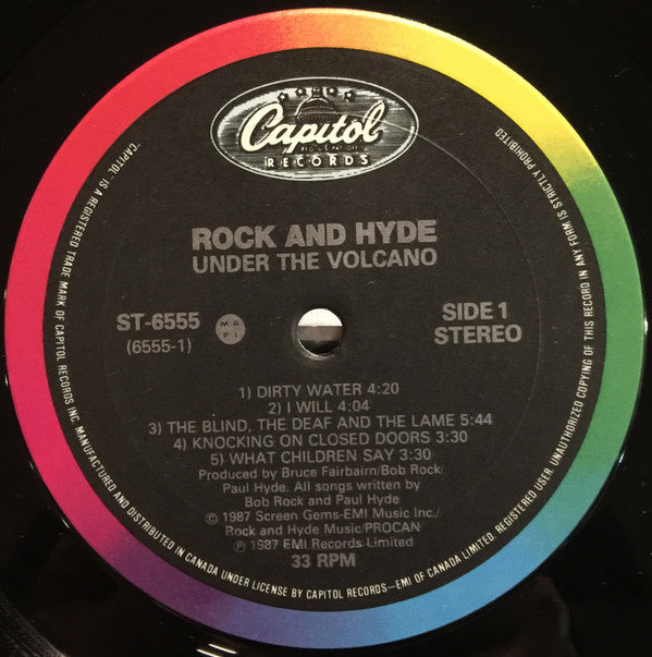Rock And Hyde : Under The Volcano (LP, Album)