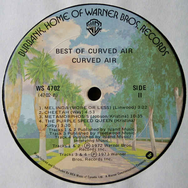 Curved Air : The Best Of Curved Air (LP, Comp)