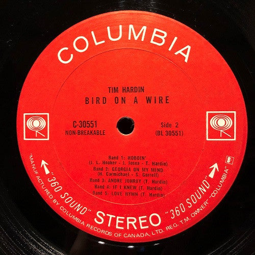 Tim Hardin : Bird On A Wire (LP, Album)