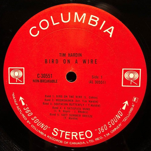 Tim Hardin : Bird On A Wire (LP, Album)