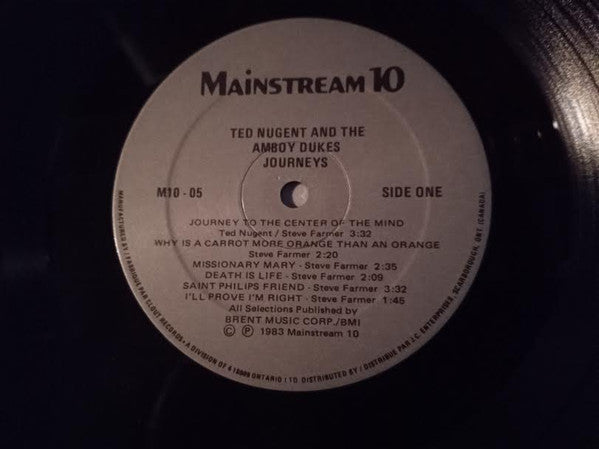 Ted Nugent And The Amboy Dukes : Journeys (LP, Comp)