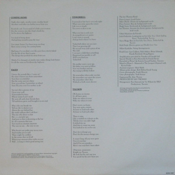 Ian Thomas Band : Still Here (LP, Album)