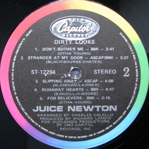 Juice Newton : Dirty Looks (LP, Album)