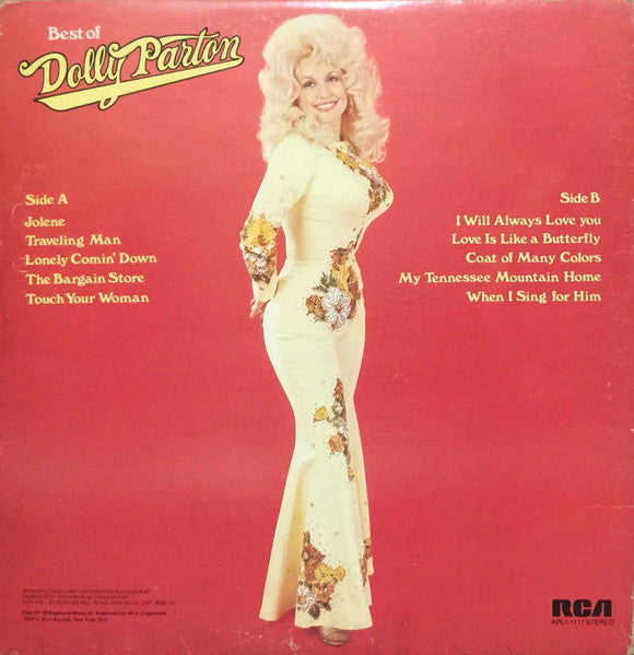 Dolly Parton : Best Of Dolly Parton (LP, Comp, Gat)