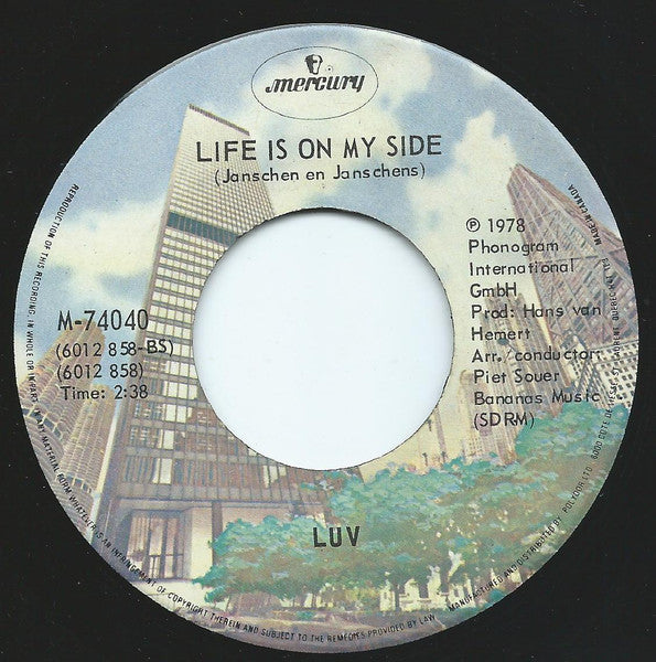 Luv' : Trojan Horse / Life Is On My Side (7", Single)