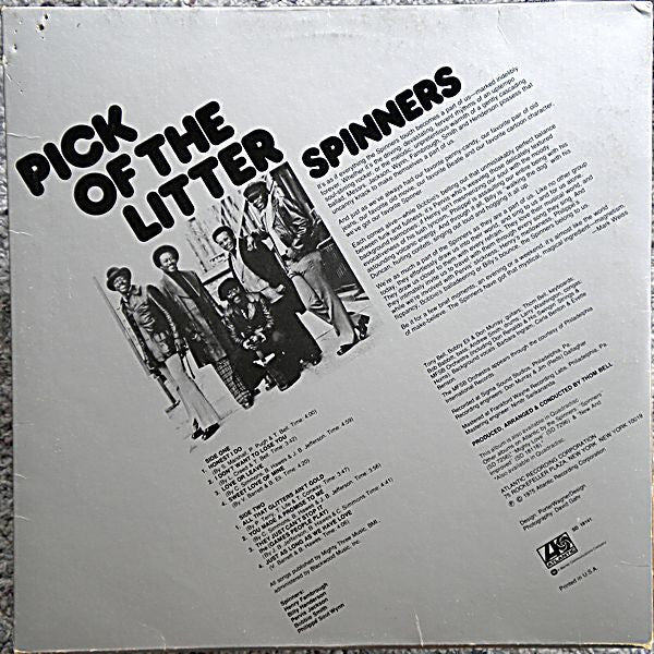 Spinners : Pick Of The Litter (LP, Album)
