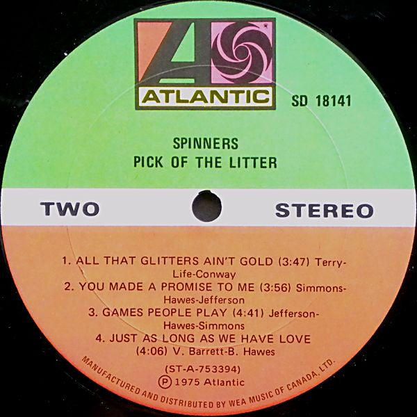 Spinners : Pick Of The Litter (LP, Album)