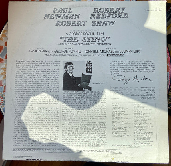Marvin Hamlisch : The Sting (Original Motion Picture Soundtrack) (LP)