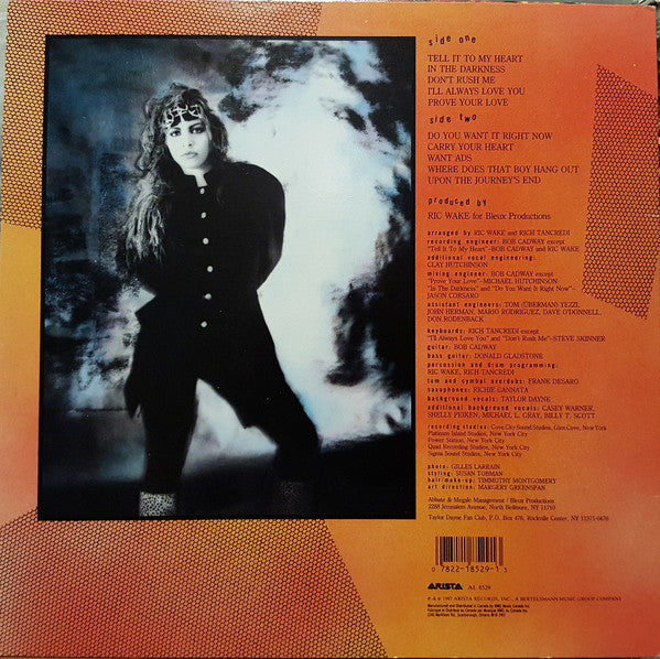 Taylor Dayne : Tell It To My Heart (LP, Album)