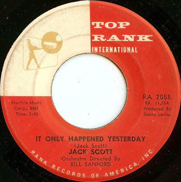 Jack Scott : Cool Water / It Only Happened Yesterday (7", Single, Pla)