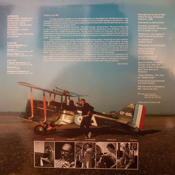 Tom Keenlyside Quintet : Returning (LP, Album)