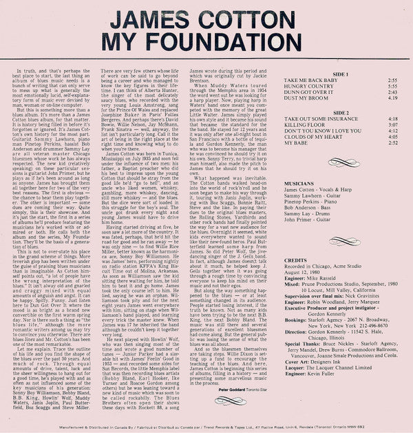 James Cotton : My Foundation (LP, Album)