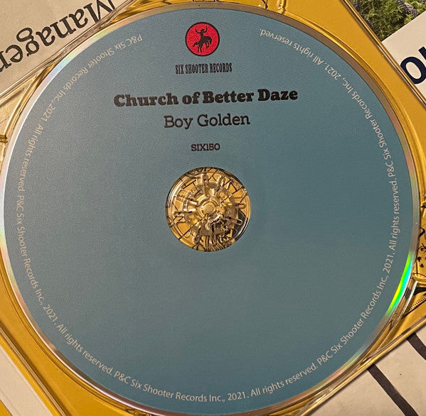 Boy Golden : Church of Better Daze (CD, Album)