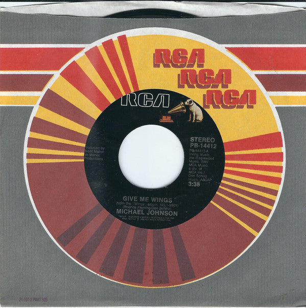 Michael Johnson (5) : Give Me Wings (7", Single, Styrene)