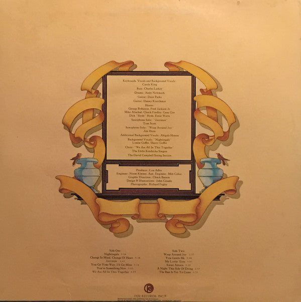 Carole King : Wrap Around Joy (LP, Album)