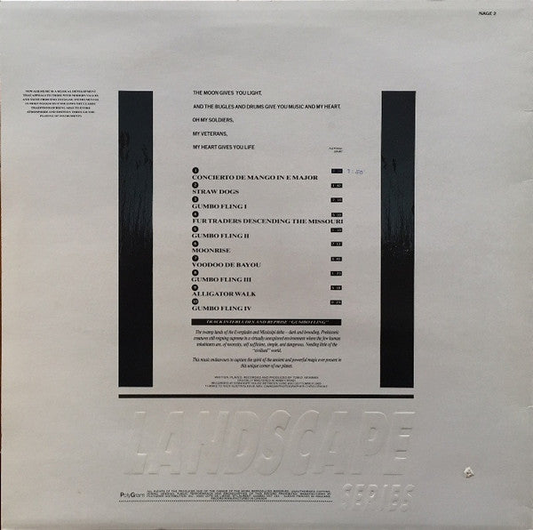 Tom Newman (2) : Bayou Moon (LP, Album, whi)