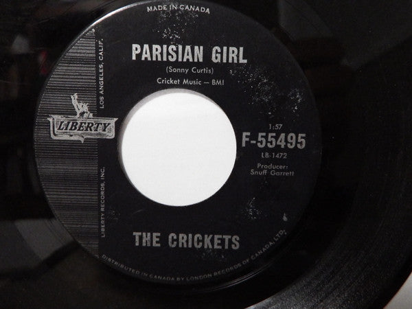 The Crickets (2) : Little Hollywood Girl / Parisian Girl (7", Single)