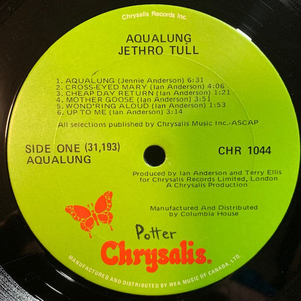 Jethro Tull : Aqualung (LP, Album, Club, RE, Uni)